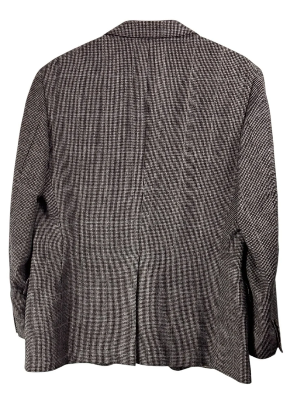 Polo University Club Ralph Lauren 44R Blazer Wool Tweed Gray Blue Windowpane